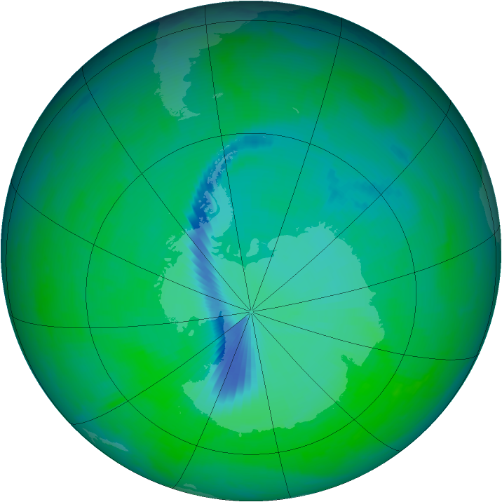 Ozone Map 2003-12-05
